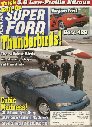 SUPER FORD 1994 AUG - 454W, COBRA PACE CAR, BOSS 9*